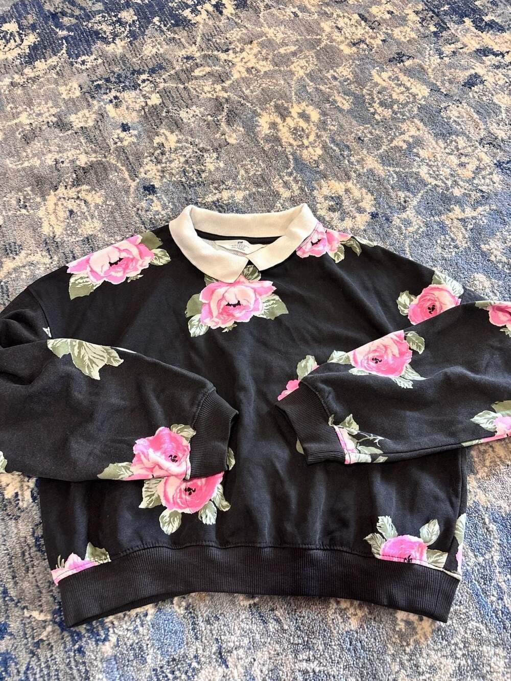 H&M oversized black youth 12-14 sweatshirt